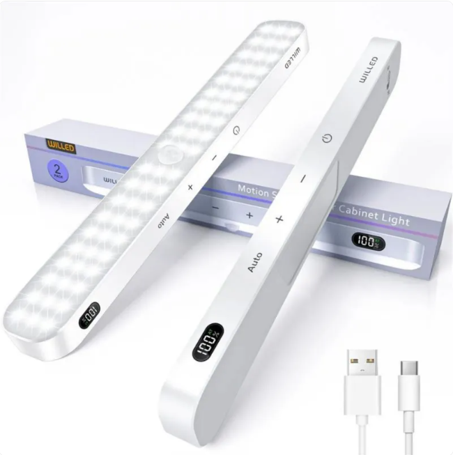 Smart Glow Motion Sensor Cabinet Light with Battery Display