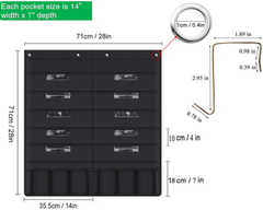 Hanging File Holder Organizer Rack