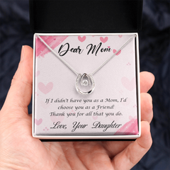 Dear Mom, Love Your Daughter Necklace