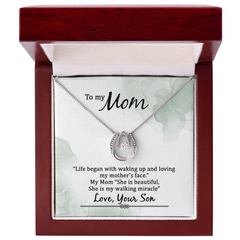To My Mom, Love Your Son Necklace