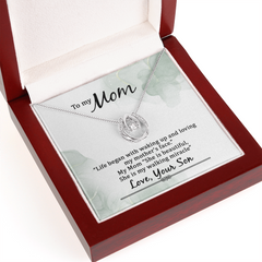 To My Mom, Love Your Son Necklace