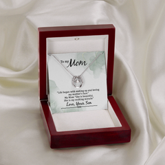 To My Mom, Love Your Son Necklace