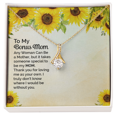 To My Bonus Mom Alluring Beauty Necklace