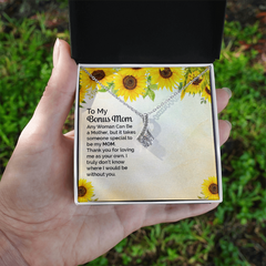 To My Bonus Mom Alluring Beauty Necklace