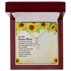 To My Bonus Mom Alluring Beauty Necklace