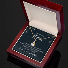 To My Amazing Mom, Love Your Daughter Alluring Beauty Necklace